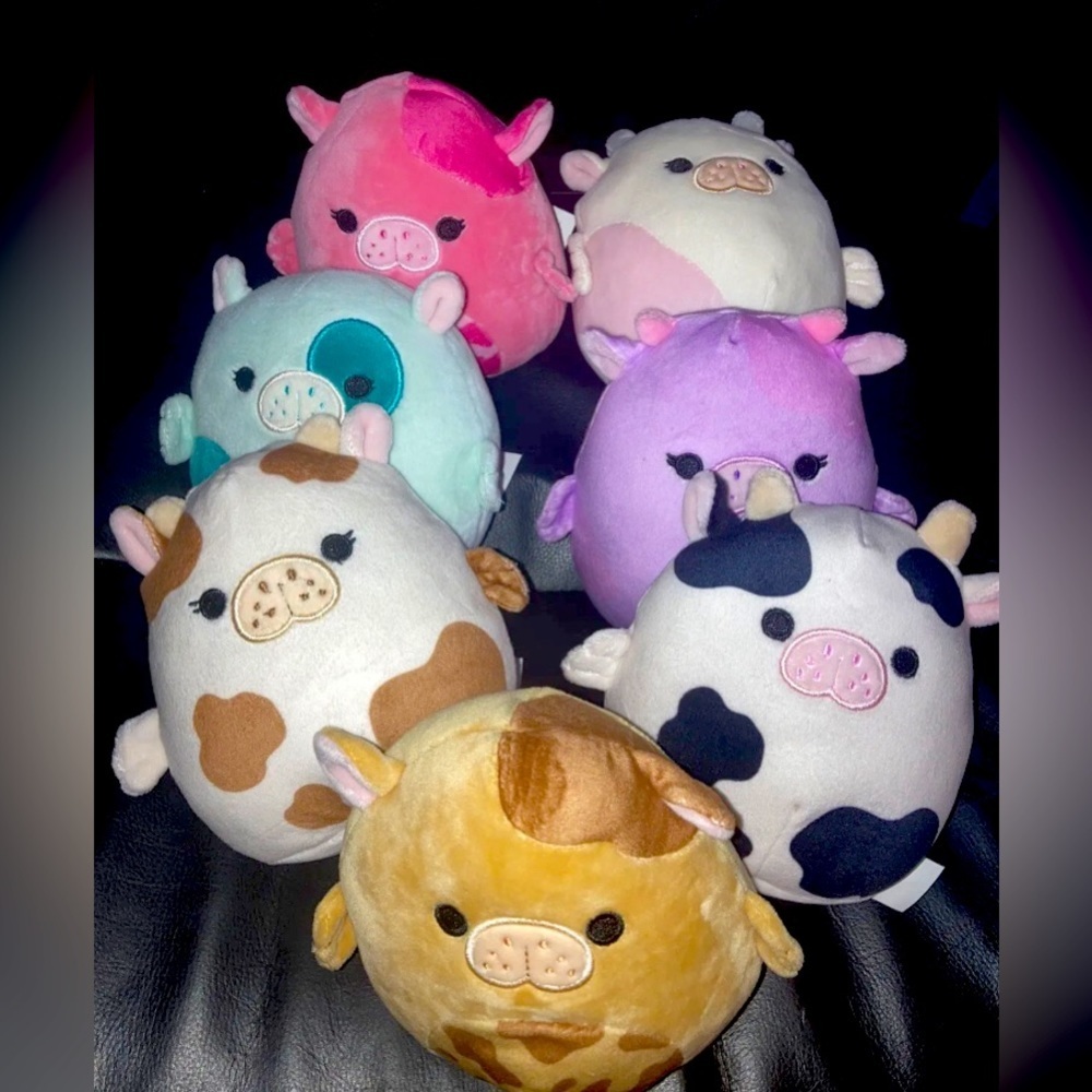 7 Squishmallow Sea Cow Scented Mystery Squad Complete 5in set.